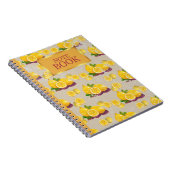 Carnet vintage Motif citron (Côté Droit)