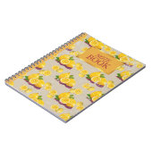 Carnet vintage Motif citron (Côté gauche)