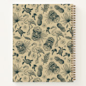 Carnet Vintage Motif tropical (Dos)