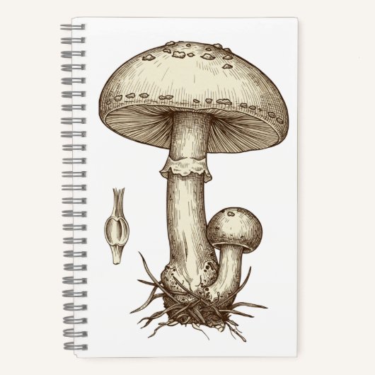 Carnet Vintage Mushrooms (Recto)