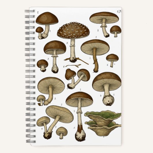 Carnet Vintage Mushrooms Notebook (Recto)