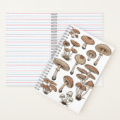 Carnet Vintage Mushrooms Notebook (À l'intérieur)