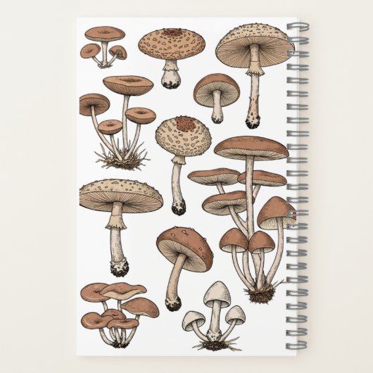 Carnet Vintage Mushrooms Notebook (Verso)