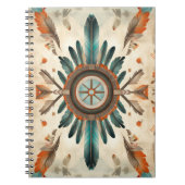 Carnet Vintage Native Feather Retro Dream Catcher Motif (Devant)
