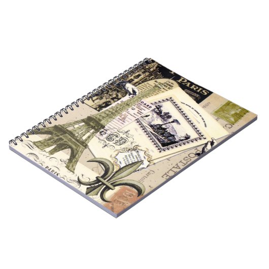 Carnet Vintage Paris Collage...carnet (Côté gauche)