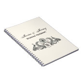 Carnet Vintage Peacocks Monogram Ivory BG (Côté Droit)