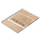 Carnet Vintage personnalisé Élégant Brown (Côté gauche)