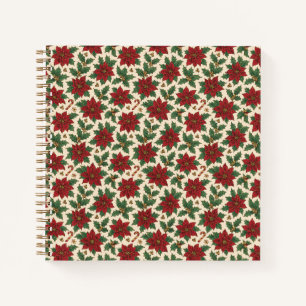 Carnet Vintage Poinsettia