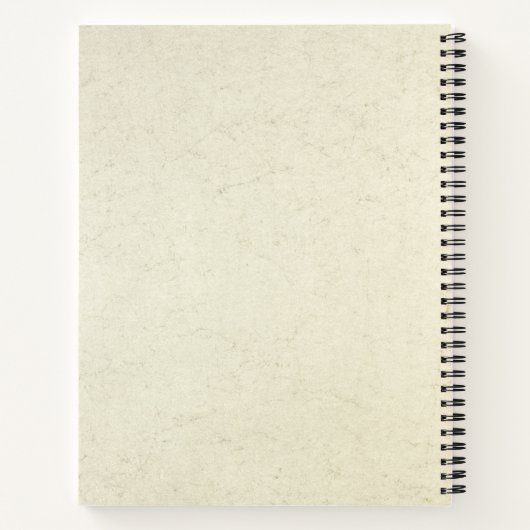 Carnet Vintage Rosa Longifolia (Dos)