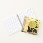 Carnet Vintage Rose Jaune Automnal (Intérieur)