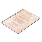 Carnet Vintage Rose vieil Wedding planner papier (Côté gauche)