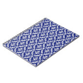 Carnet vintage Royal Blue Damask (Côté gauche)