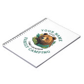 Carnet Vintage Rustic Bear Famille Camping (Côté gauche)