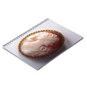 Carnet Vintage silhouette féminine Cameo (Côté gauche)