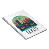 Carnet Vintage Skyline Berlin Allemagne (Côté Droit)
