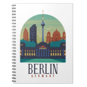 Carnet Vintage Skyline Berlin Allemagne (Devant)
