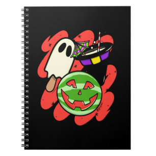 Carnet Vintage Spooky Summerween Pastèque - Été Surnature