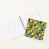 Carnet Vintage Style Lemons Pattern Wallpaper Art (Intérieur)