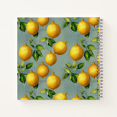 Carnet Vintage Style Lemons Pattern Wallpaper Art (Dos)