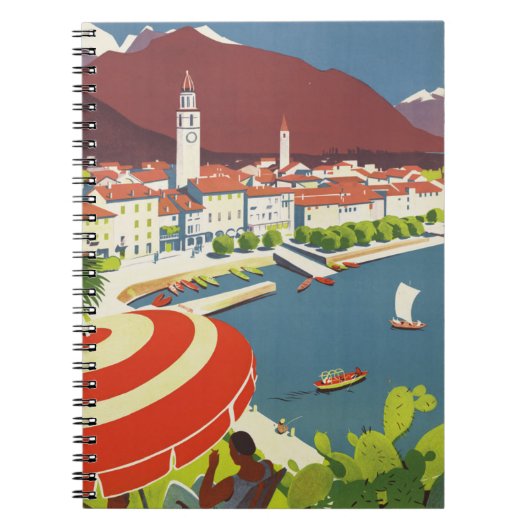 Carnet Vintage Switzerland Travel Advert Art (Devant)