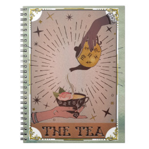 Carnet Vintage The Tea Tarot Witchy Kettle & Teup Card