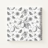 Carnet Vintage Tropical Fruit Lemon Floral (Dos)