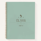 Carnet Vintage Van Life Sage Surfer Road Trip (Devant)