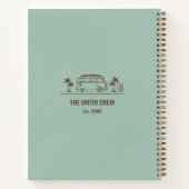 Carnet Vintage Van Life Sage Surfer Road Trip (Dos)