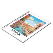 Carnet Vintage Venise Italie Voyage (Côté gauche)