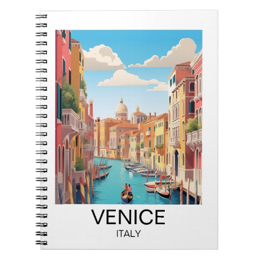 Carnet Vintage Venise Italie Voyage (Devant)
