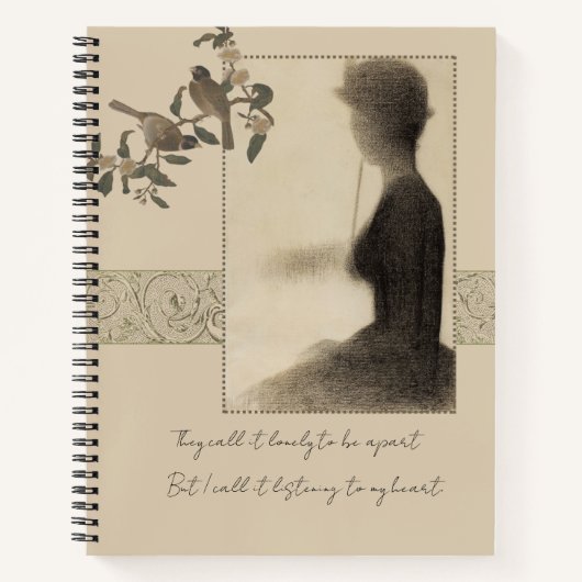 Carnet Vintage Victorian Silhouette Notebook (Devant)