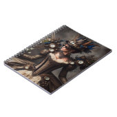 Carnet Vintage Victorian Steampunk Horaire Lady (Côté gauche)