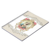 Carnet Vintage Vierge Marie Roses (Côté gauche)