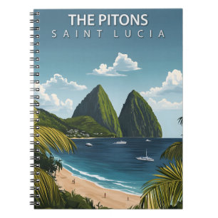 Carnet Vintage voyage des Caraïbes aux Pitons Sainte-Luci