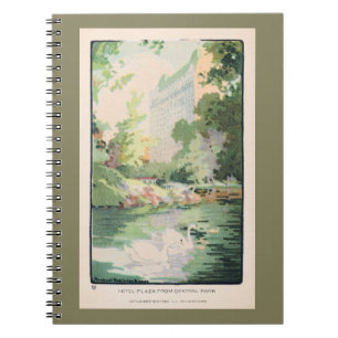 Carnet Vintage Watercolor Hotel Plaza de Central Park