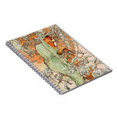 Carnet Vintage Winter by Alphonse Mucha (Côté Droit)