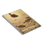 Carnet Vintages Flancs Plat Fish Fishing Invitation (Côté Droit)