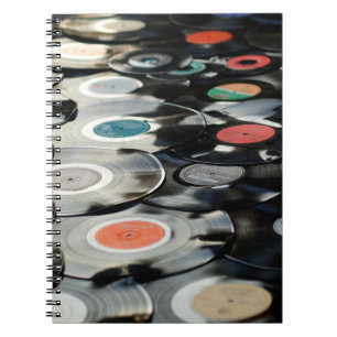 Carnet Vinyl rétro plastique vieux noir