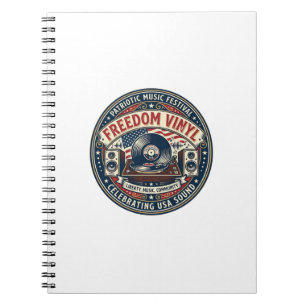 Carnet Vinyle de la liberté Patriotique Disque vinyle pat