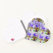 Carnet Viola Violet Fleur Joli Violas Aquarelle Art (Intérieur)