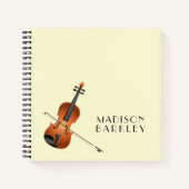 Carnet Viola Violon Musique Enseignant Musicien (Devant)
