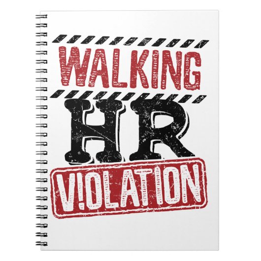 Carnet Violation des RH à pied Cauchemar des ressources h (Devant)