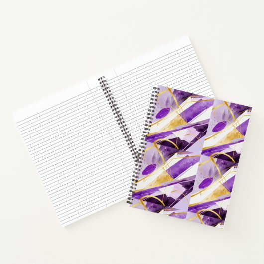 Carnet violet Abstrait (Intérieur)