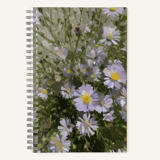 Carnet Violet Asters (Recto)