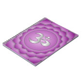 Carnet Violet Couronne Chakra Chi énergie Spirituel Zen (Côté gauche)