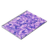 Carnet Violet Floral Élégant Violet Blossom Motif (Côté gauche)