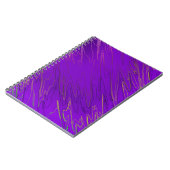 Carnet violet marbré (Côté gauche)