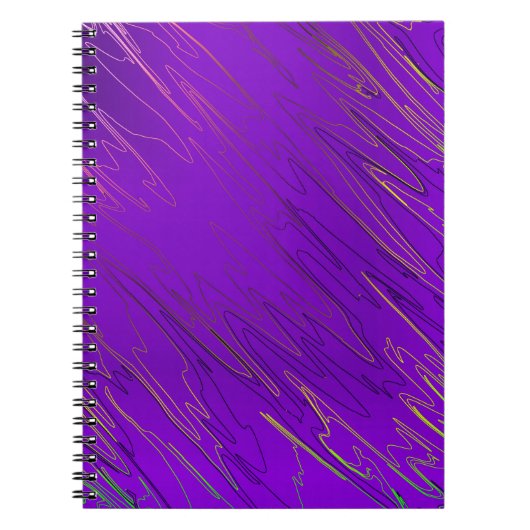 Carnet violet marbré (Devant)