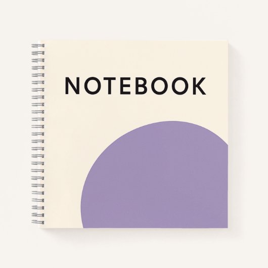 Carnet violet minimaliste (Devant)