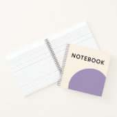 Carnet violet minimaliste (Intérieur)